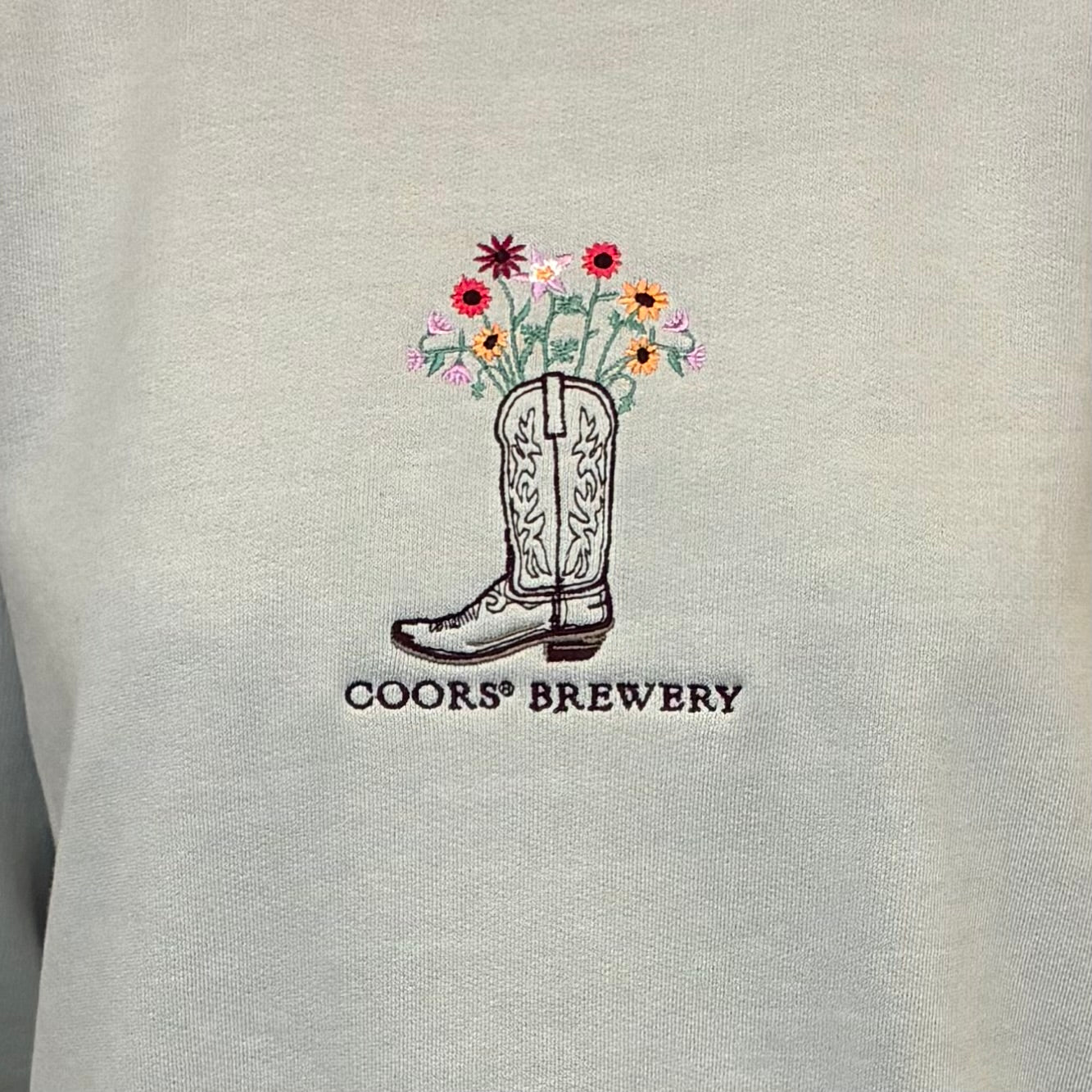 Boot Bouquet Crewneck Sweatshirt
