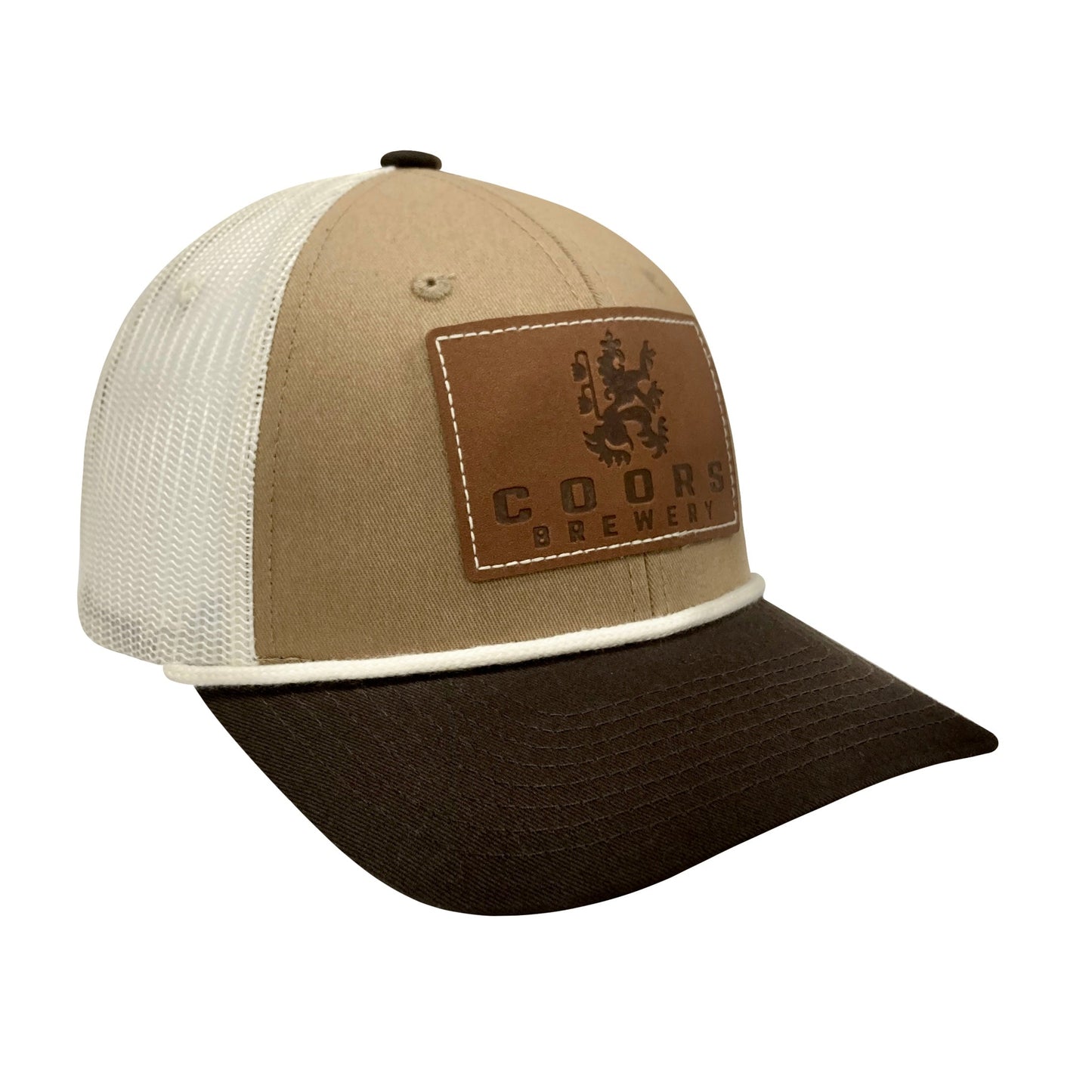 Leather Lion Patch Cap