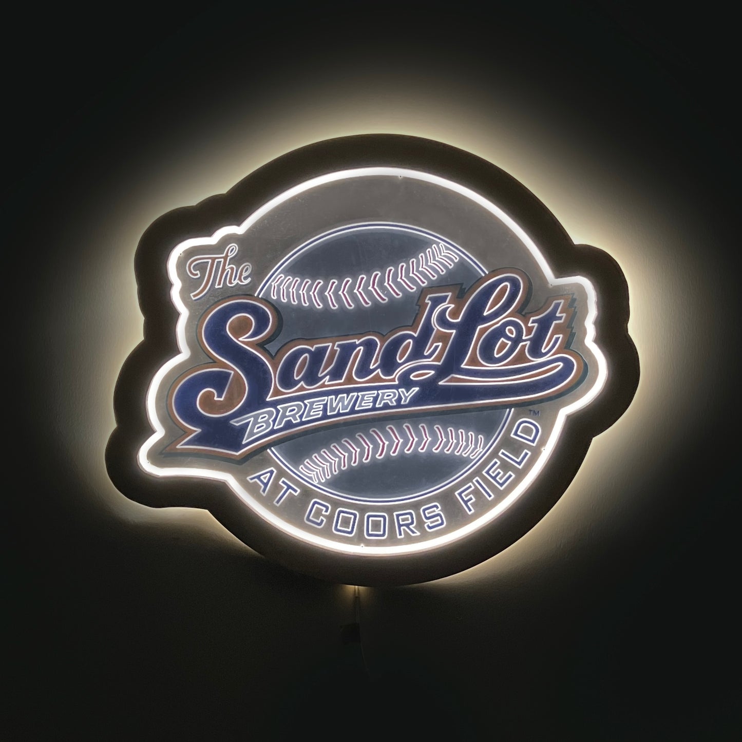The Sandlot Brewery Wooden LED Sign