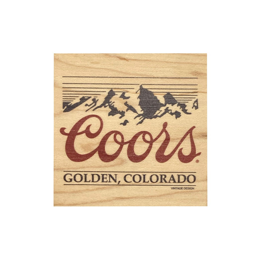 Wood Coaster with Bottle Opener