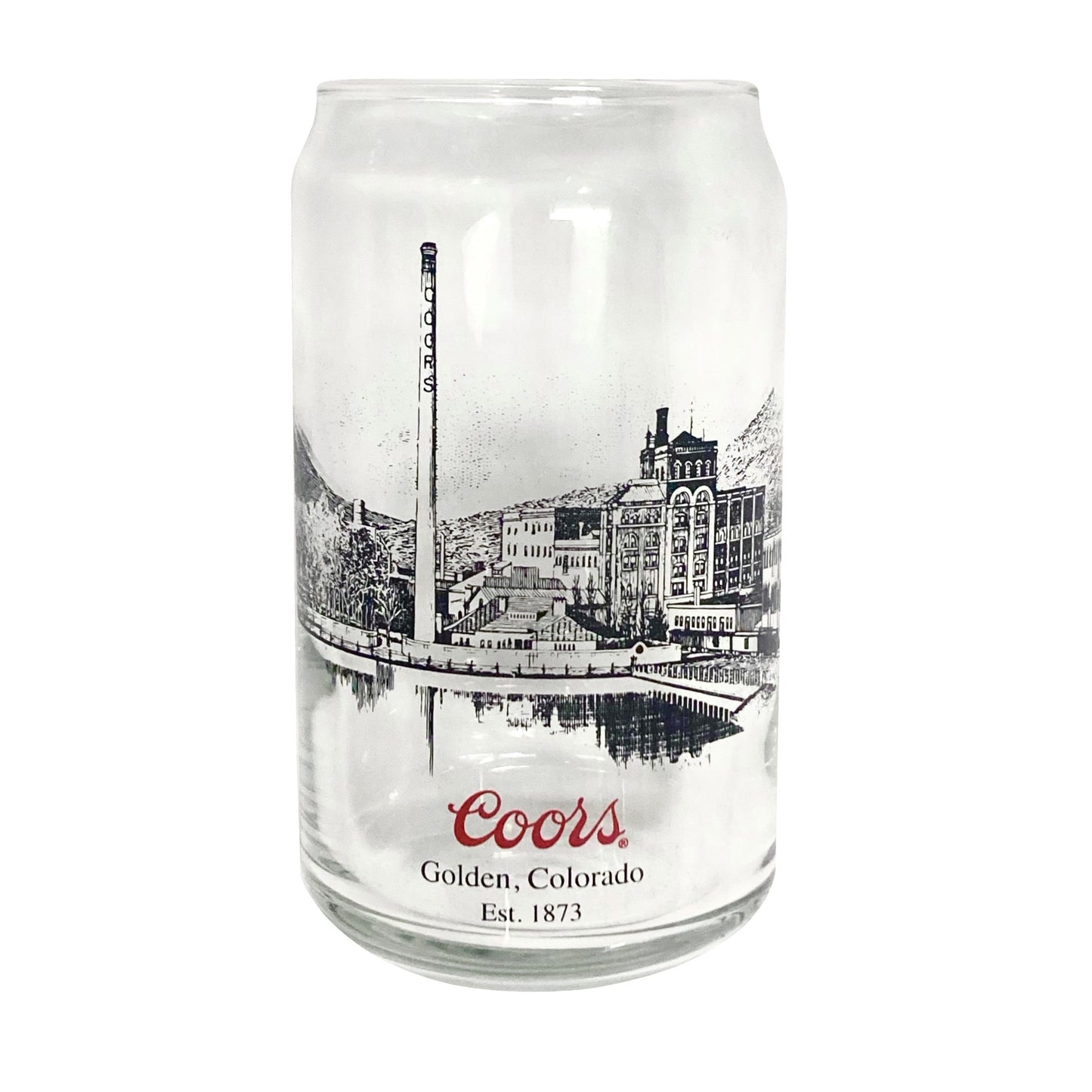 Coors Brewery Can Shaped Glass