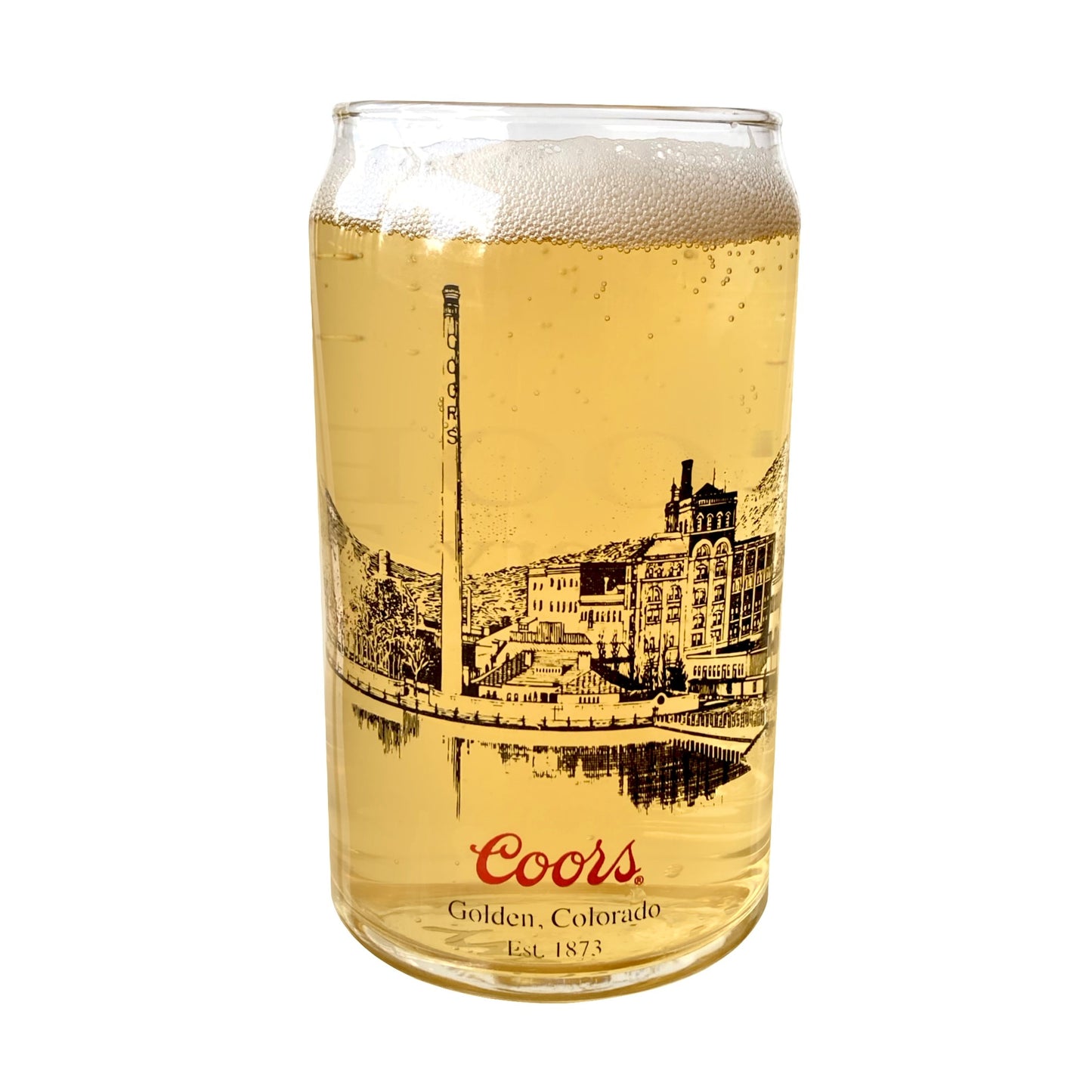 Coors Brewery Can Shaped Glass