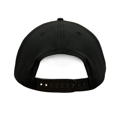 Black 5-Panel Rope Cap