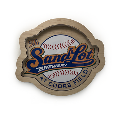 The Sandlot Brewery Wooden LED Sign