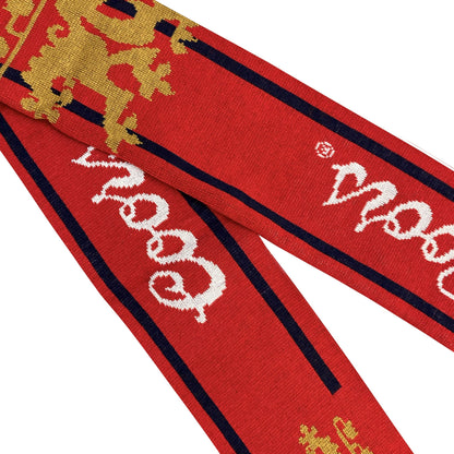 Red Knit Scarf
