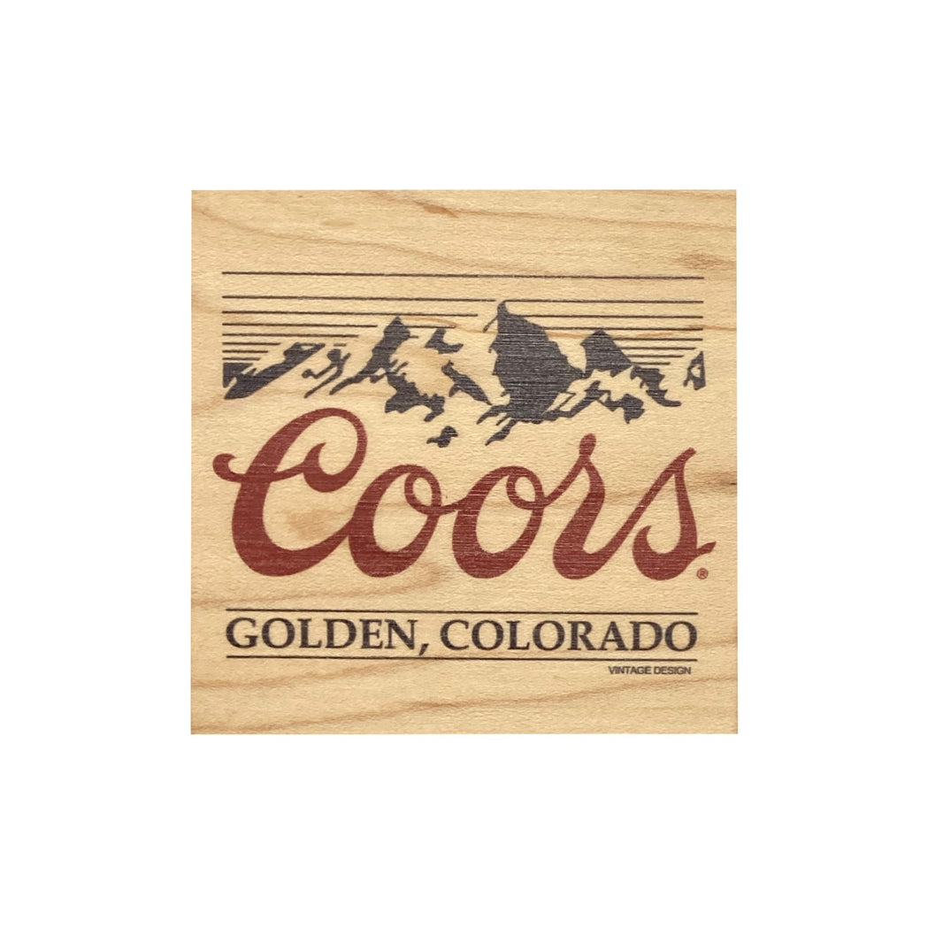 Wood Coaster with Bottle Opener