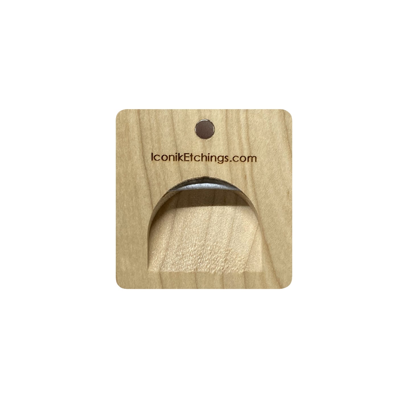 Wood Magnet with Bottle Opener